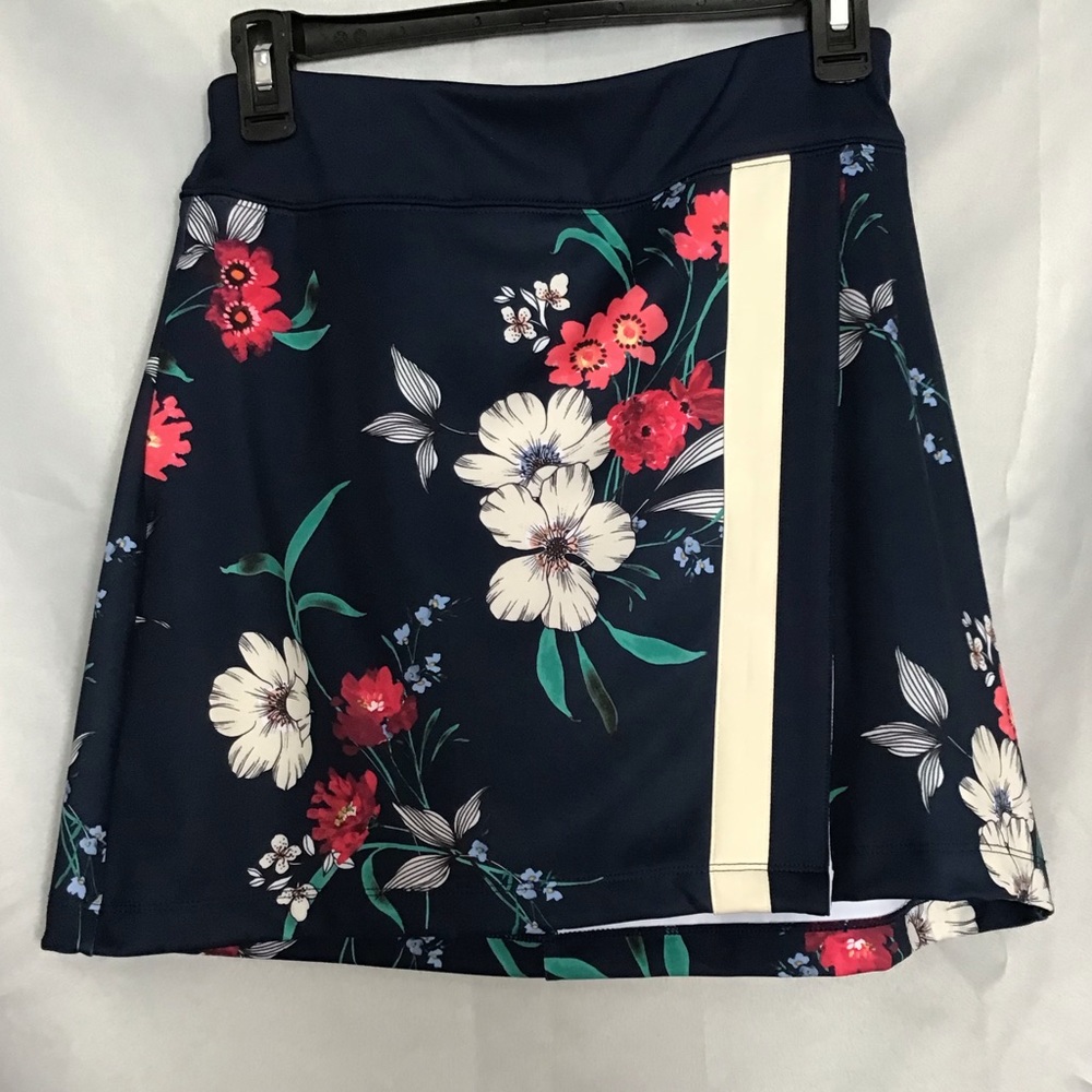 Lady Hagen Golf skort Garden Floral Navy faux wrap XXL